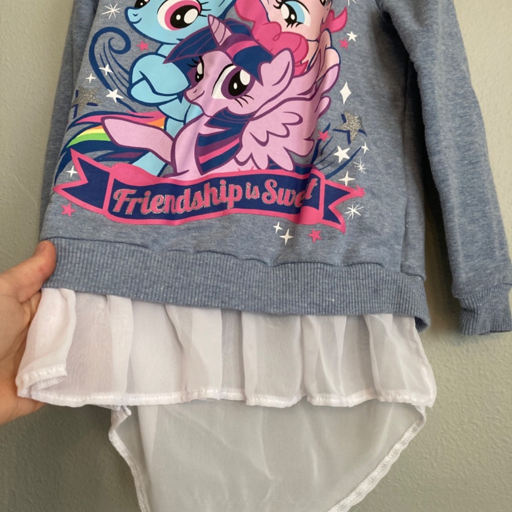 My little pony open back sweater sweater size 6 - Picture 3 of 12